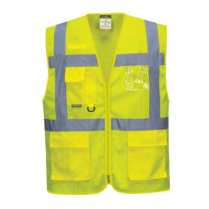 Athens Hi-Vis Mesh Executive Vest - Image 2
