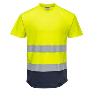Hi-Vis Contrast Mesh Insert T-Shirt S/S - Image 2