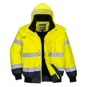 Hi-Vis 3-in-1 Contrast Bomber Jacket - Image 5