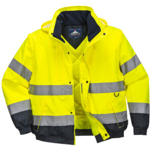 Hi-Vis 2-in-1 Contrast Bomber Jacket - Image 2