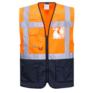 Warsaw Hi-Vis Contrast Executive Vest - Image 2