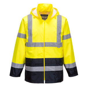 Hi-Vis Contrast Classic Rain Jacket - Image 3
