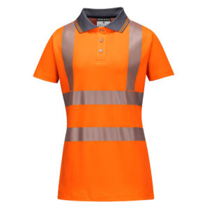 Hi-Vis Women's Cotton Comfort Pro Polo Shirt S/S - Image 2