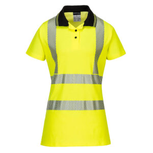 Hi-Vis Women's Cotton Comfort Pro Polo Shirt S/S - Image 3