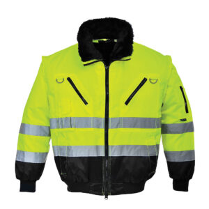 Hi-Vis 3-in-1 Contrast Pilot Jacket - Image 2