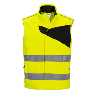 PW2 Hi-Vis Fleece Bodywarmer - Image 2