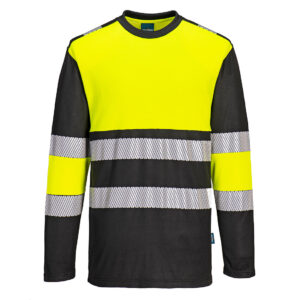 PW3 Hi-Vis Cotton Comfort Class 1 T-Shirt L/S - Image 2