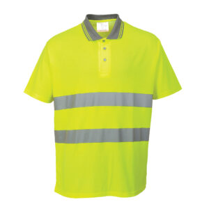 Hi-Vis Cotton Comfort Polo Shirt S/S - Image 2