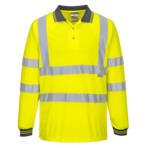 Hi-Vis Polo Shirt L/S - Image 2