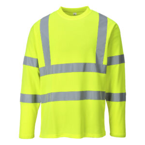 Hi-Vis Cotton Comfort T-Shirt L/S - Image 2