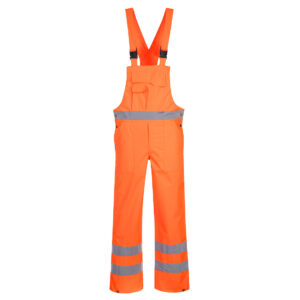 Hi-Vis Breathable Rain Bib and Brace