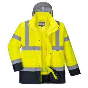 Hi-Vis 4-in-1 Contrast Traffic Jacket - Image 2