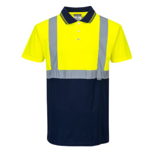 Hi-Vis Contrast Polo Shirt S/S - Image 2
