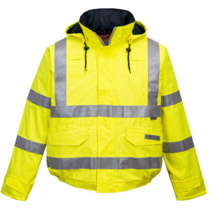Bizflame Rain Hi-Vis Antistatic FR Bomber Jacket - Image 2