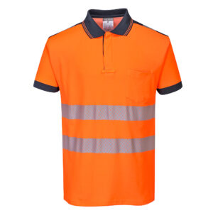 PW3 Hi-Vis Cotton Comfort Polo Shirt S/S - Image 2