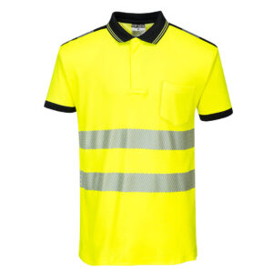 PW3 Hi-Vis Cotton Comfort Polo Shirt S/S - Image 3