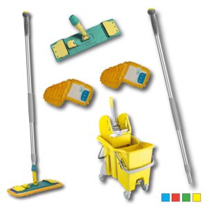 Colour-Coded 'Action Pro' Microfibre Mop Kit