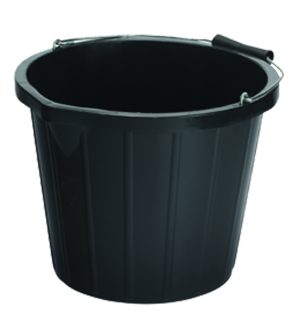 Industrial 15 litre Black Bucket
