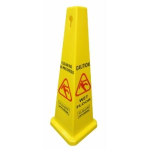 Large Floor Cone Wet Floor/Cleaning in Progress