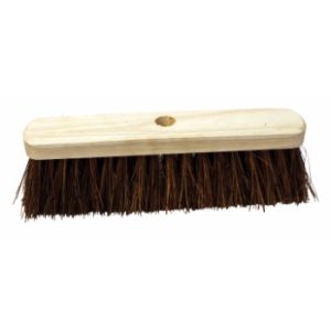 12" Bassine Stiff Wooden Sweeping Broom