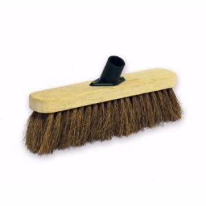 13" Bassine / Cane Yard Wooden Sweeping Broom