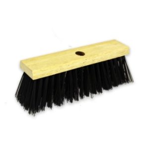 Black Poly Yard Wooden Sweeping Broom