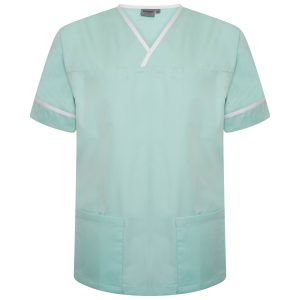 Contrast Trim Smart Scrub Top - Image 7
