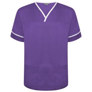 Contrast Trim Smart Scrub Top - Image 15